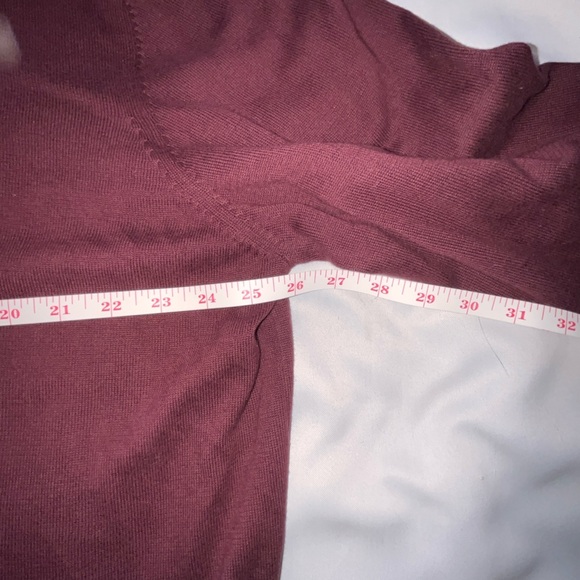 Izod Burgundy Red Quarter Zip Pullover Sweater Size 2XL - Picture 6 of 8